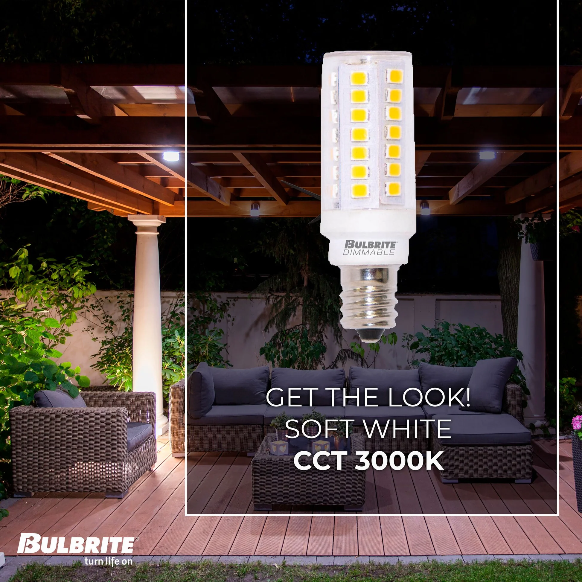 BULBRITE LED T6 CANDELABRA SCREW (E12) 5W DIMMABLE CLEAR 3000K/SOFT WHITE LIGHT 60W INCANDESCENT EQUIVALENT 2PK (770632) - Cheap-Us
