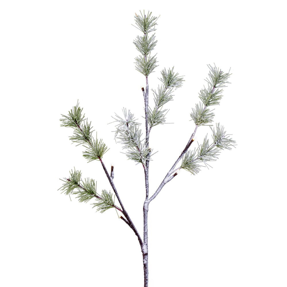 Vickerman 4' Green Frosted Mini Pine Twig Tree Warm White 3mm Wide Angle LED lights - Cheap-Us