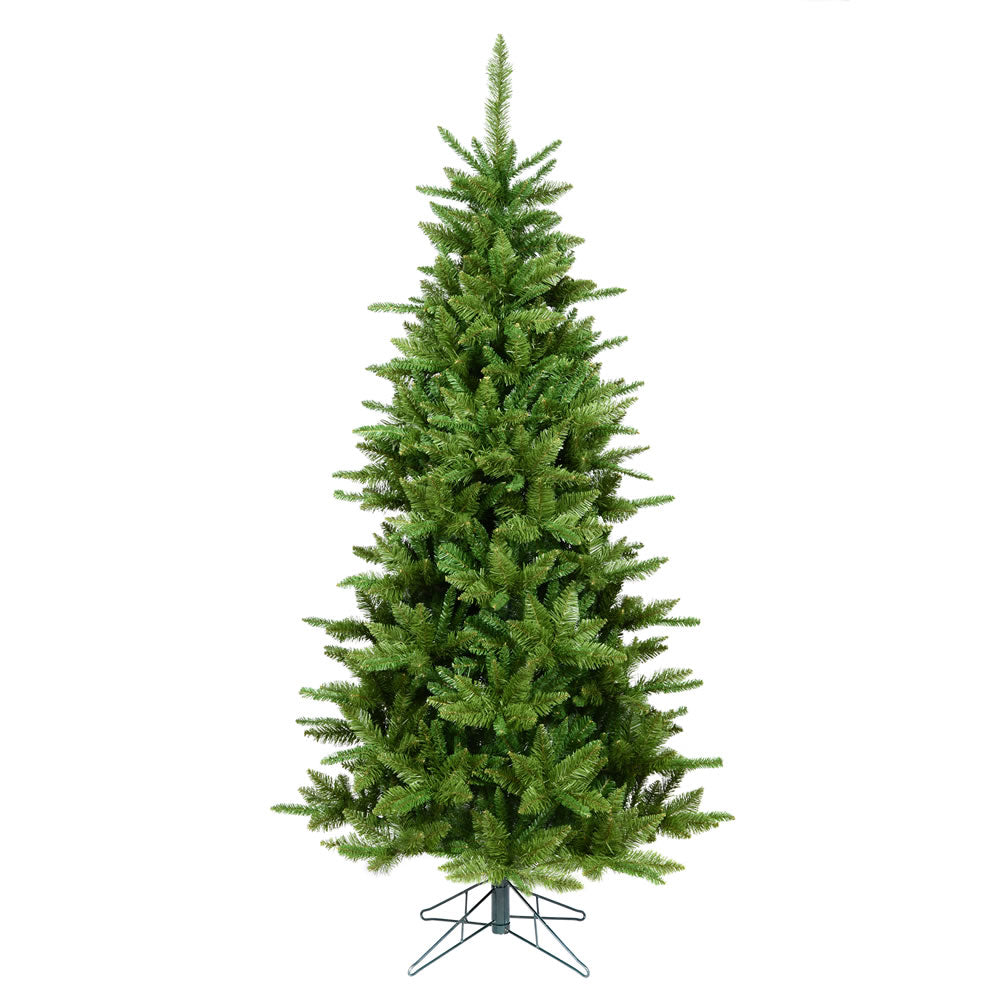 Vickerman 7.5' Durango Spruce Slim Artificial Christmas Tree Unlit - Cheap-Us
