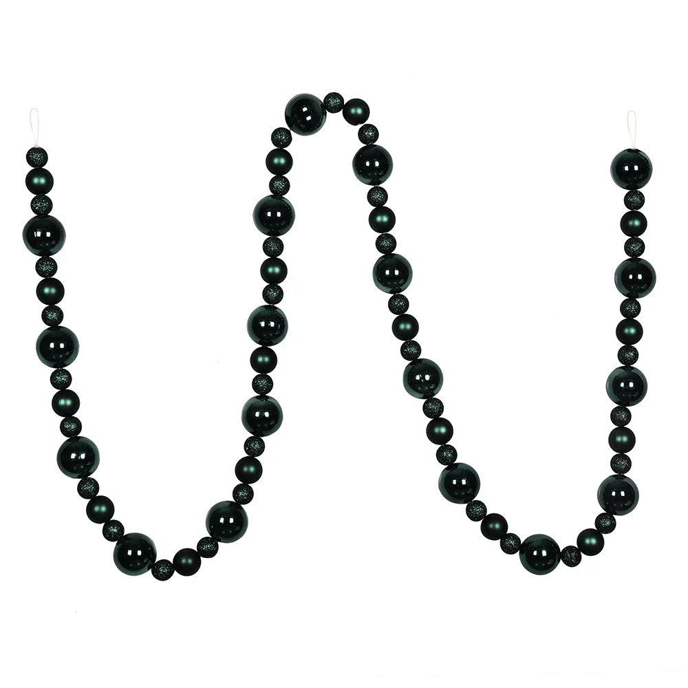 Vickerman 9' Sea Blue Assorted Christmas Ball Ornament Garland - Cheap-Us