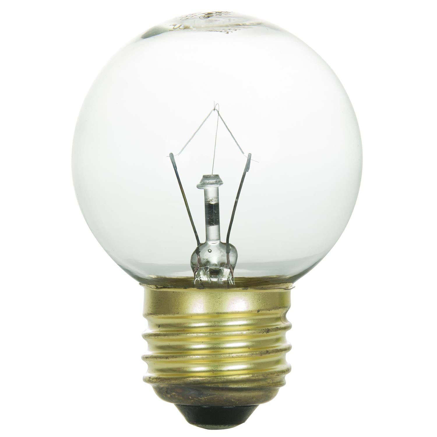 Sunlite 40 Watt G16 Globe, Medium Base, Clear - Cheap-Us