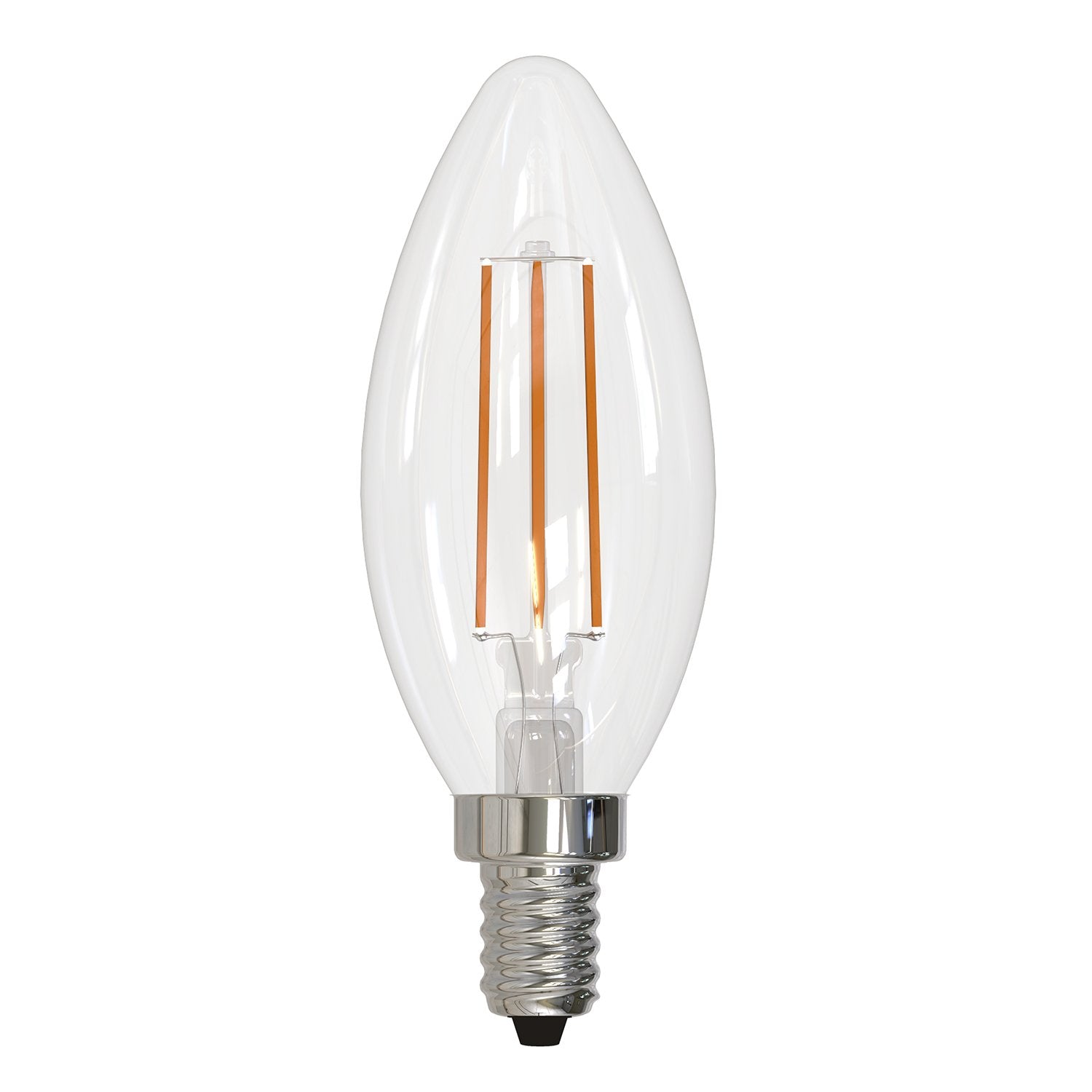 BULBRITE LED B11 CANDELABRA SCREW (E12) 4W NON-DIMMABLE CLEAR 2700K/WARM WHITE LIGHT 40W INCANDESCENT EQUIVALENT - Cheap-Us