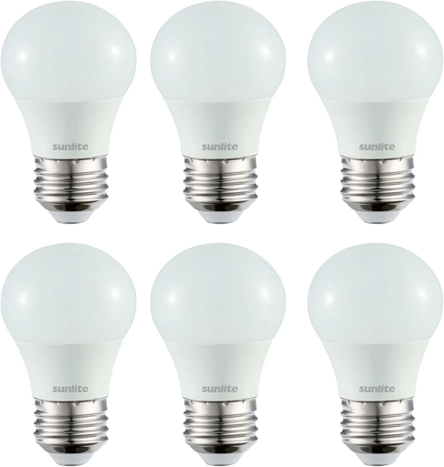 Sunlite 41566-SU LED A15 Refrigerator Light Bulb, 5.5 Watts (40W Equivalent), 450 Lumens, Medium Base (E26), Dimmable, Frosted Finish, UL Listed, Energy Star, 50K -Super White, 6 Pack - Cheap-Us