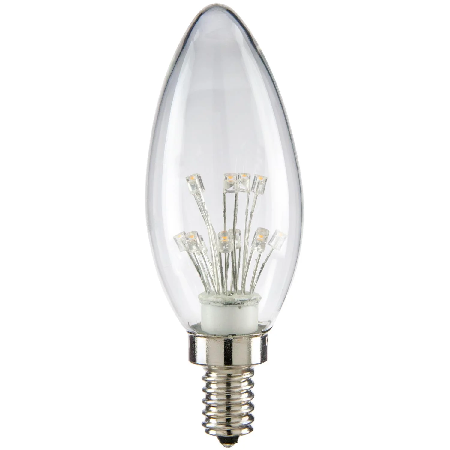Sunlite LED Vintage Star 1W Light Bulb Candelabra (E12) Base, Warm White - Cheap-Us