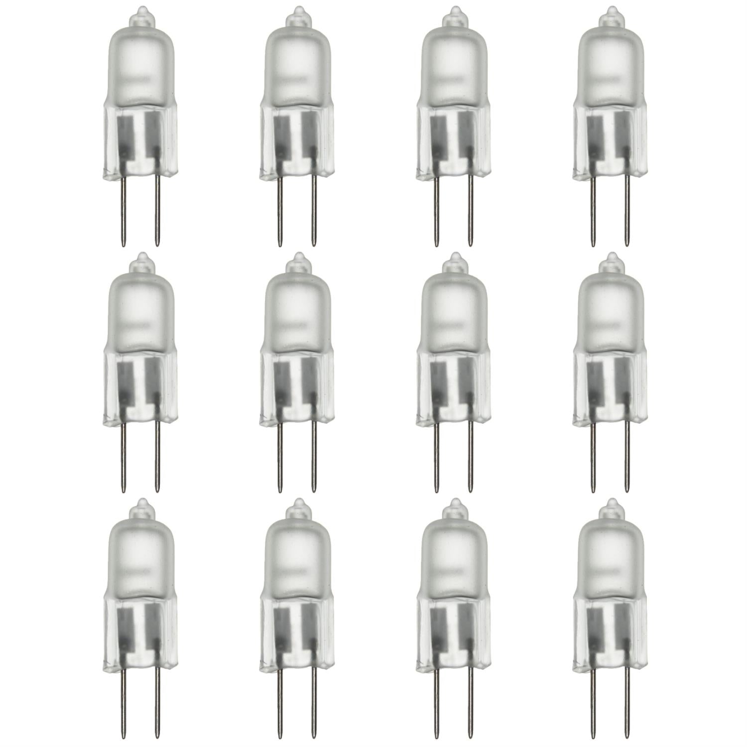 Sunlite 10 Watt, Single Ended T2.5, G4 Bi-Pin Base, Frosted - Cheap-Us