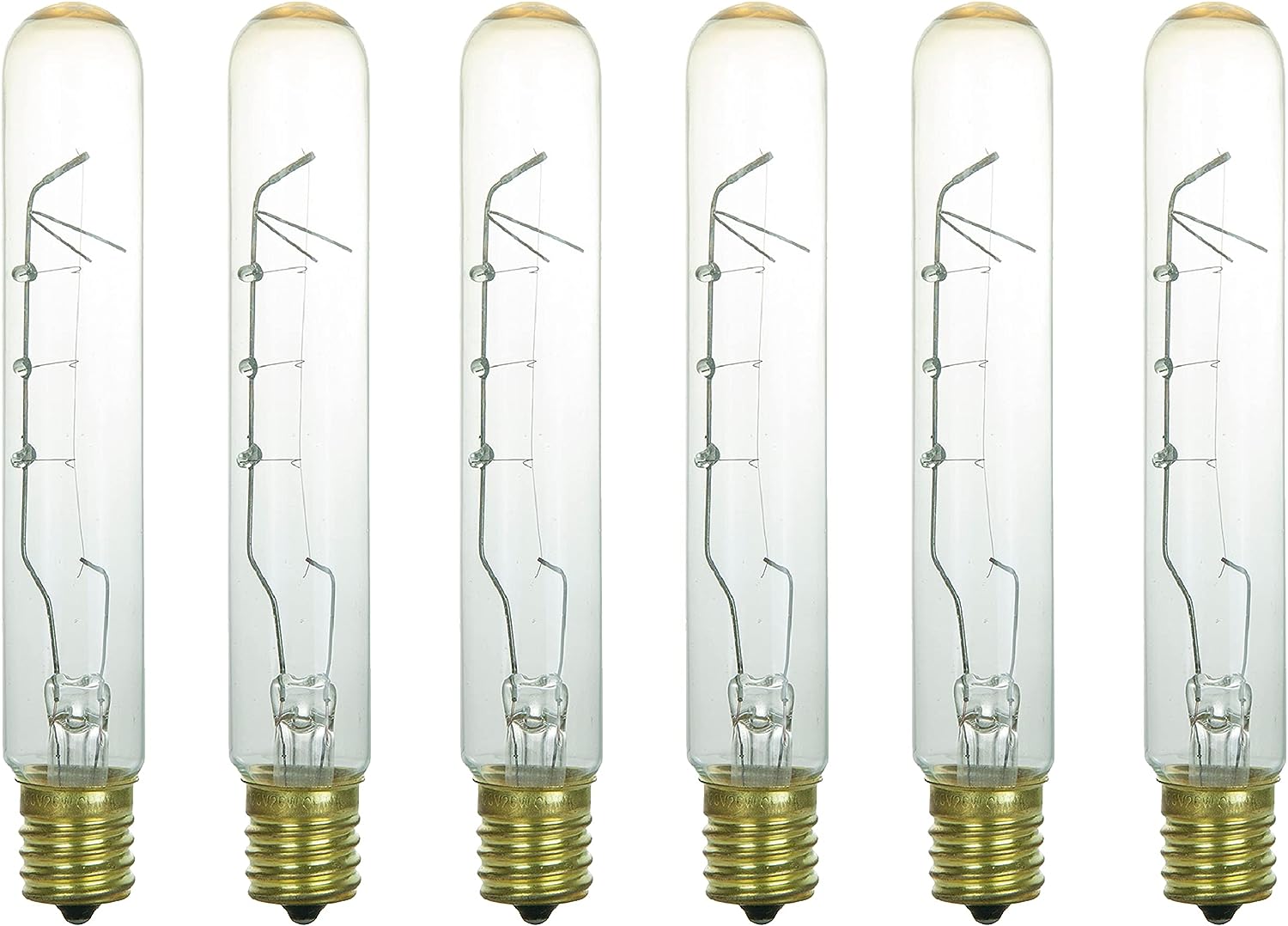 Sunlite 40 Watt T6.5 Tubular Intermediate Base Clear (6 Pack) - Cheap-Us