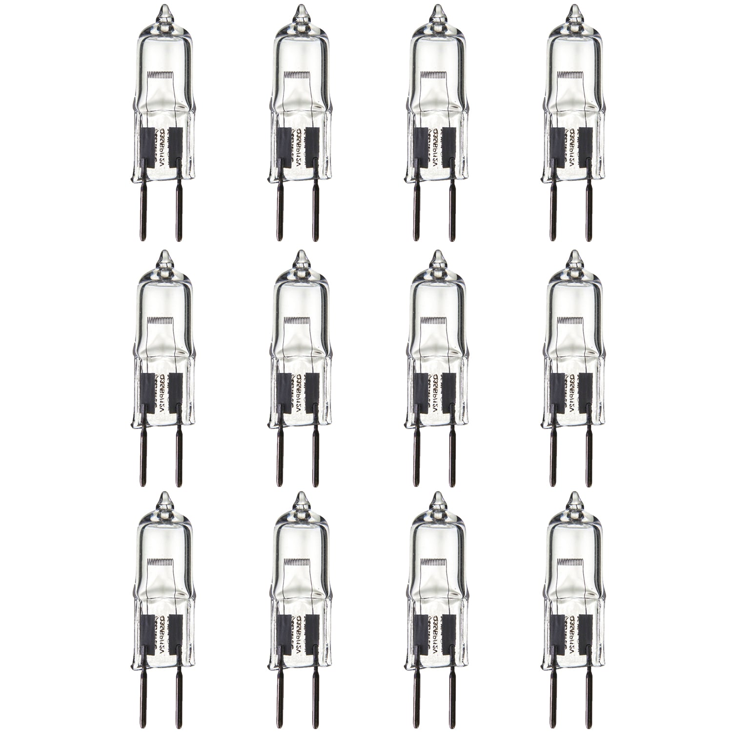 Sunlite 40615-SU Q35/GY6/12V Halogen 35-Watt Single Ended T3.5 Light Bulb, 525 Lumens, 12 Volts, GY6.35 (Bi-Pin) Base, Clear, 2000 Hour Life Span, 3200K - Warm White 12 Pack - Cheap-Us