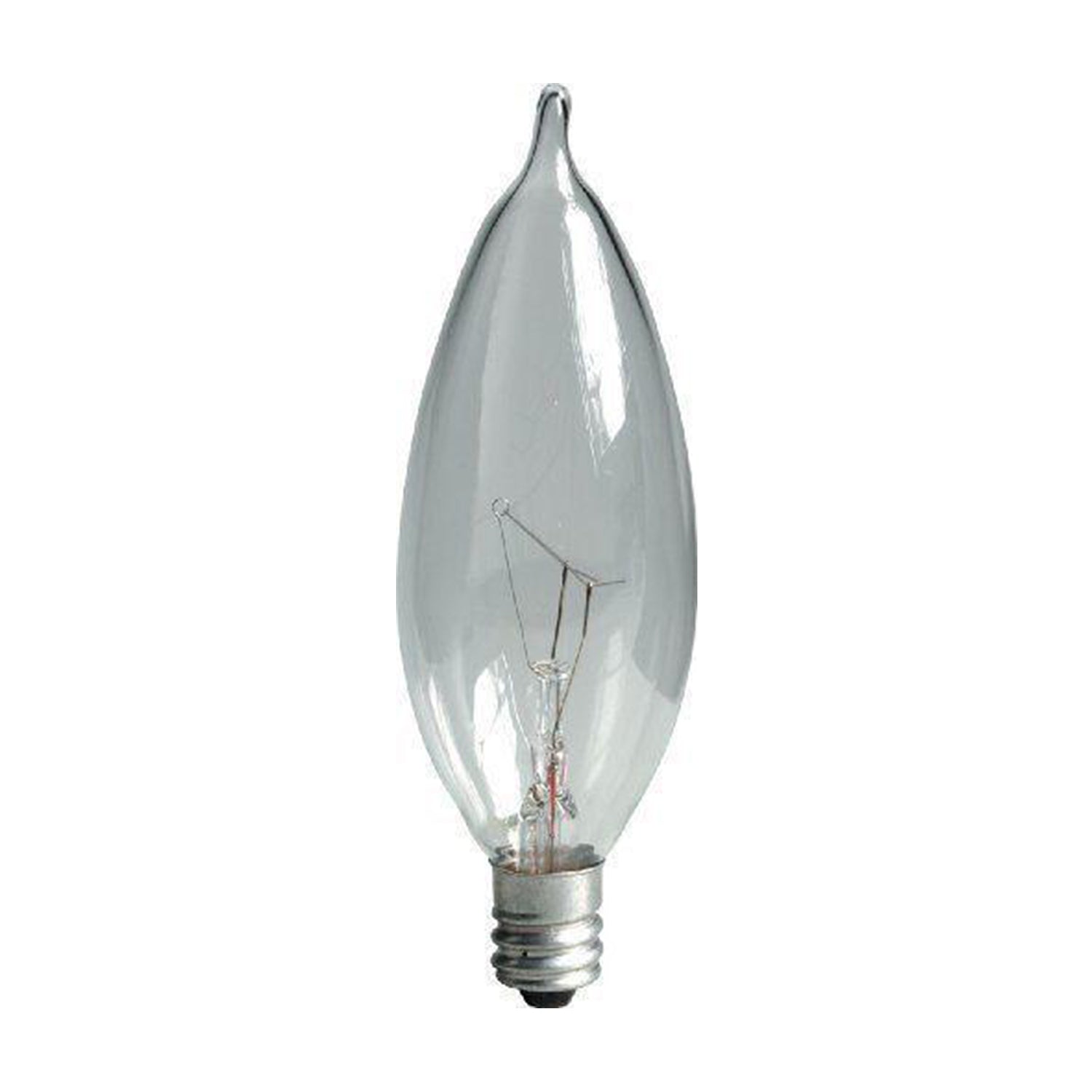 GE Lighting Crystal Clear 76236 40-Watt, 370-Lumen Bent Tip Light Bulb with Candelabra Base 2-Pack - Cheap-Us