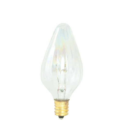 Bulbrite 15F10CL 15 Watt Incandescent F10 Fiesta Bulb, Candelabra Base, Clear - Cheap-Us