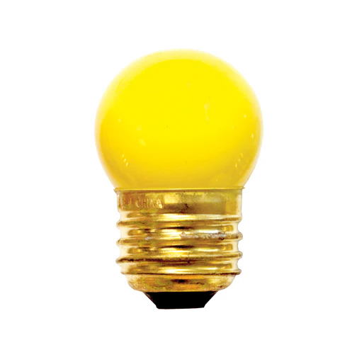 Bulbrite 7.5S11Y 7.5W Dimmable S11 Night Light Replacement Bulb, Medium Base, Yellow - Cheap-Us