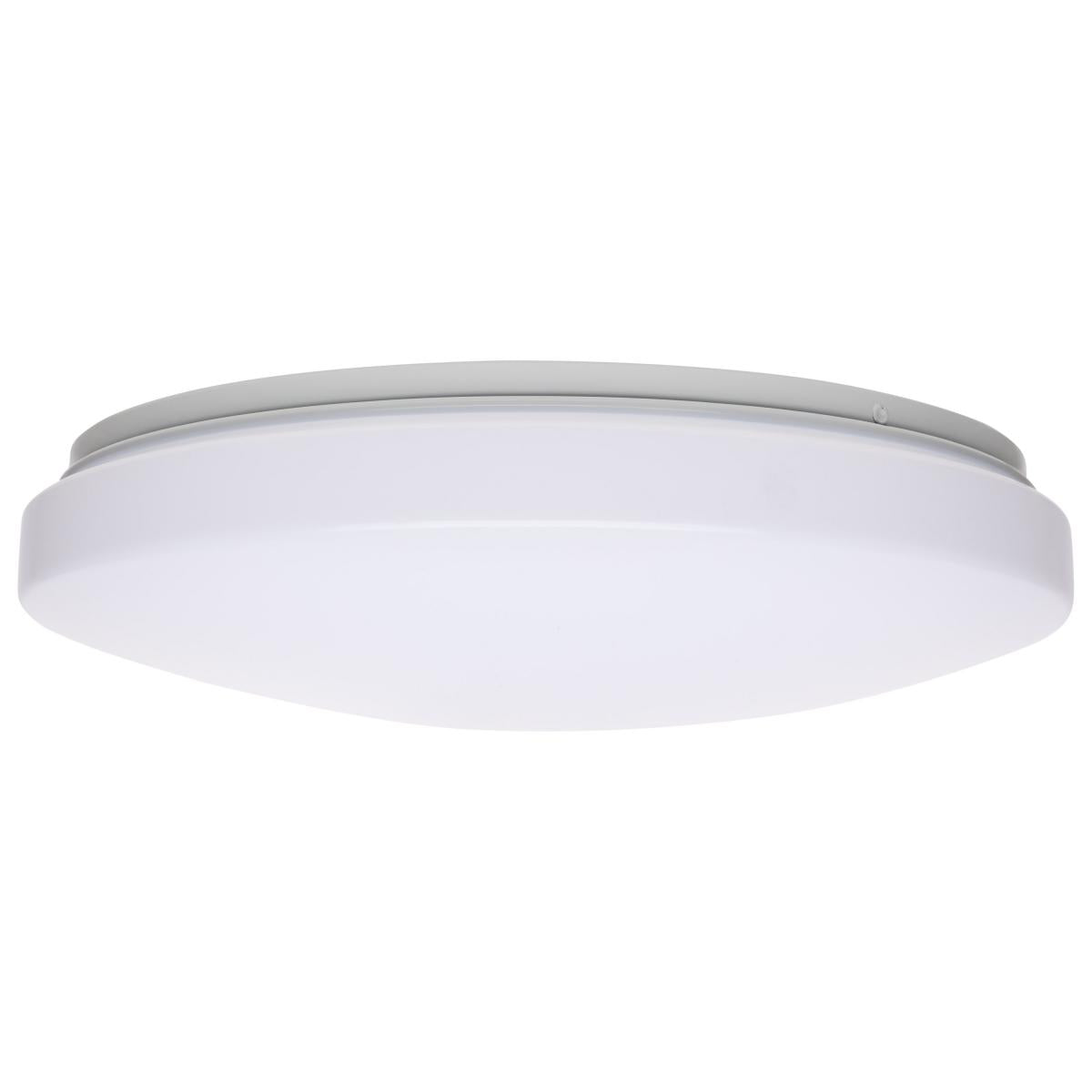 Satco Nuvo LED 11/14/19-inch Acrylic Round/Square Flush Mount Fixture White Finish. Adjustable Color W/ Sensor. CCT Selectable - Cheap-Us