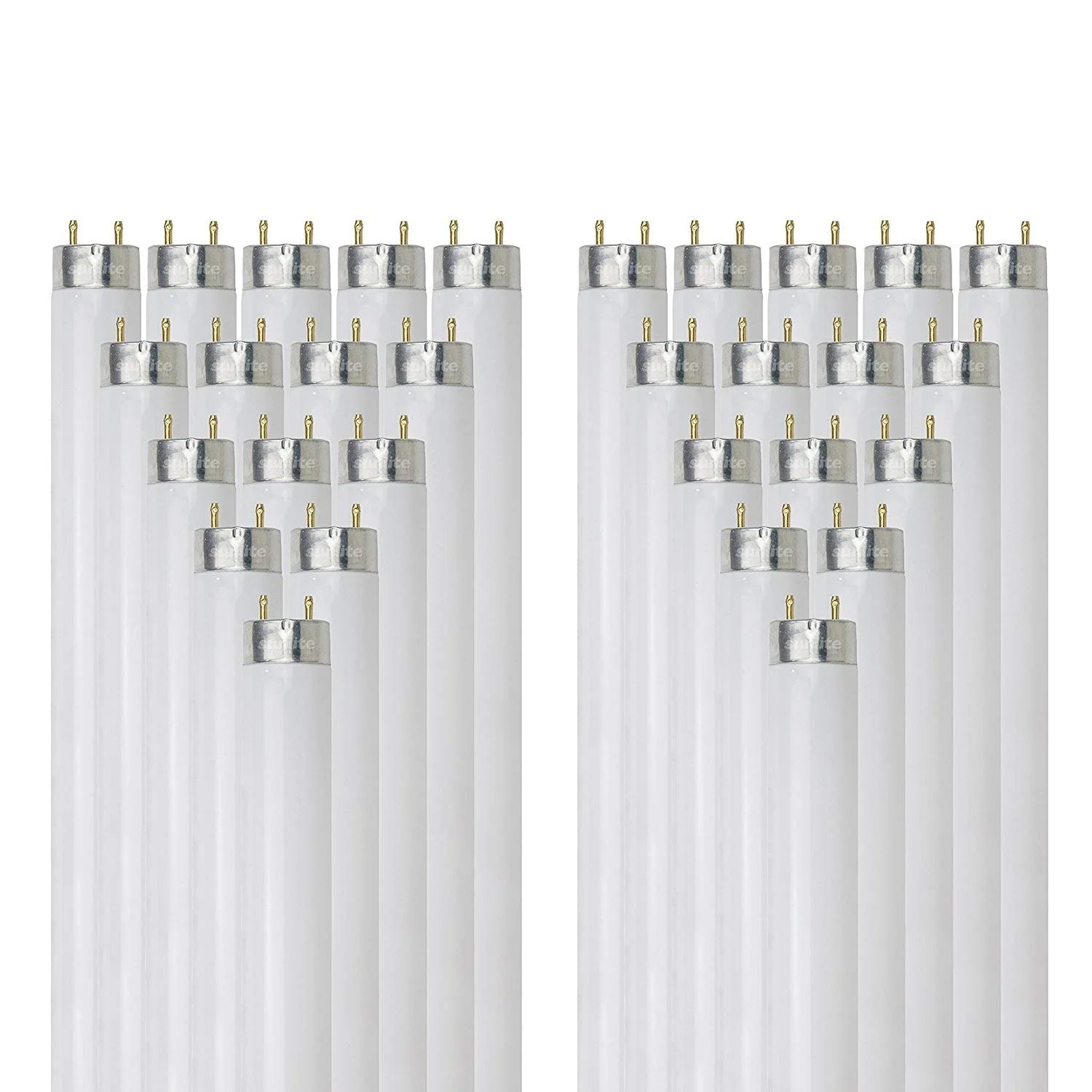 Sunlite 25 Watt T8 High Performance Straight Tube, Medium Bi-Pin Base, Warm White - Cheap-Us