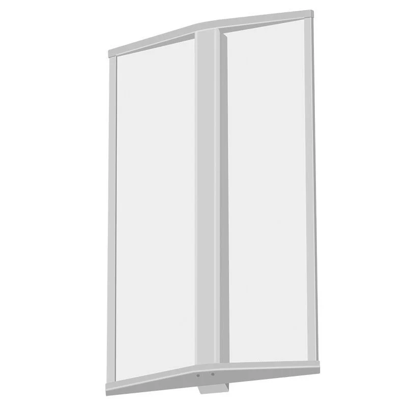 Westgate 18In Commercial Wall Sconce Clear Panel Select 10/15/20W 30/35/40K 110-277V 0-10V, Commercial Indoor Lighting, 10W/15W/20W, 85 Lumens/W, 30K/35K/40K, White Finish, 0-10V - Cheap-Us
