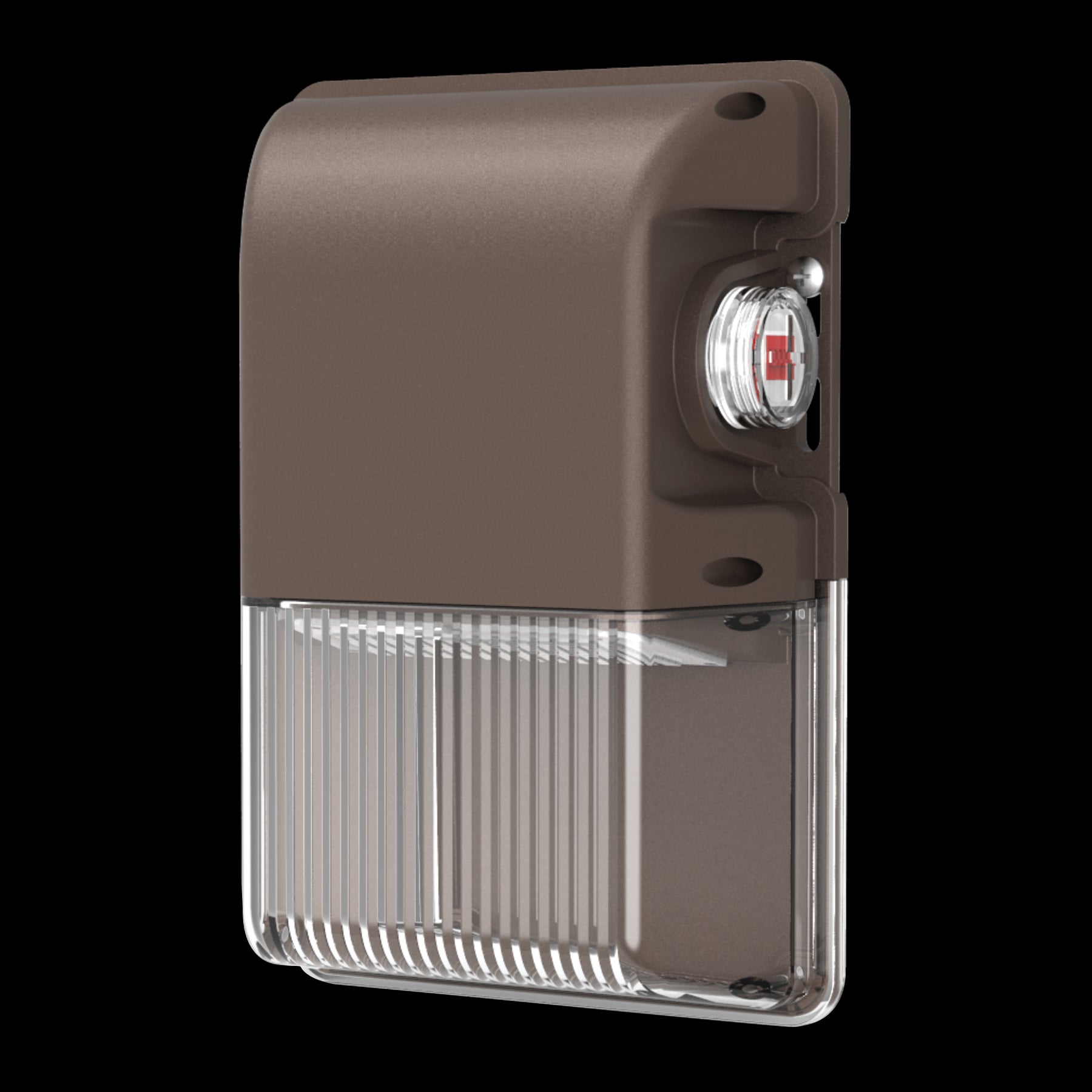 LUXRITE 15/20/25W LED Wall Pack Light with Photocell, 3CCT 3000K/4000K/5000K,1950/2600/3250LM Selectable, Dusk to Dawn LED Outdoor Lighting, IP65 Waterproof, 120-277V, Dimmable, Clear Lens (LR40618) - Cheap-Us