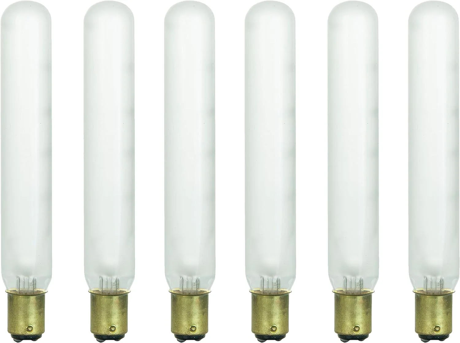 Sunlite 40 Watt T6.5 Tubular Double Contact Base Frost (6 Pack) - Cheap-Us