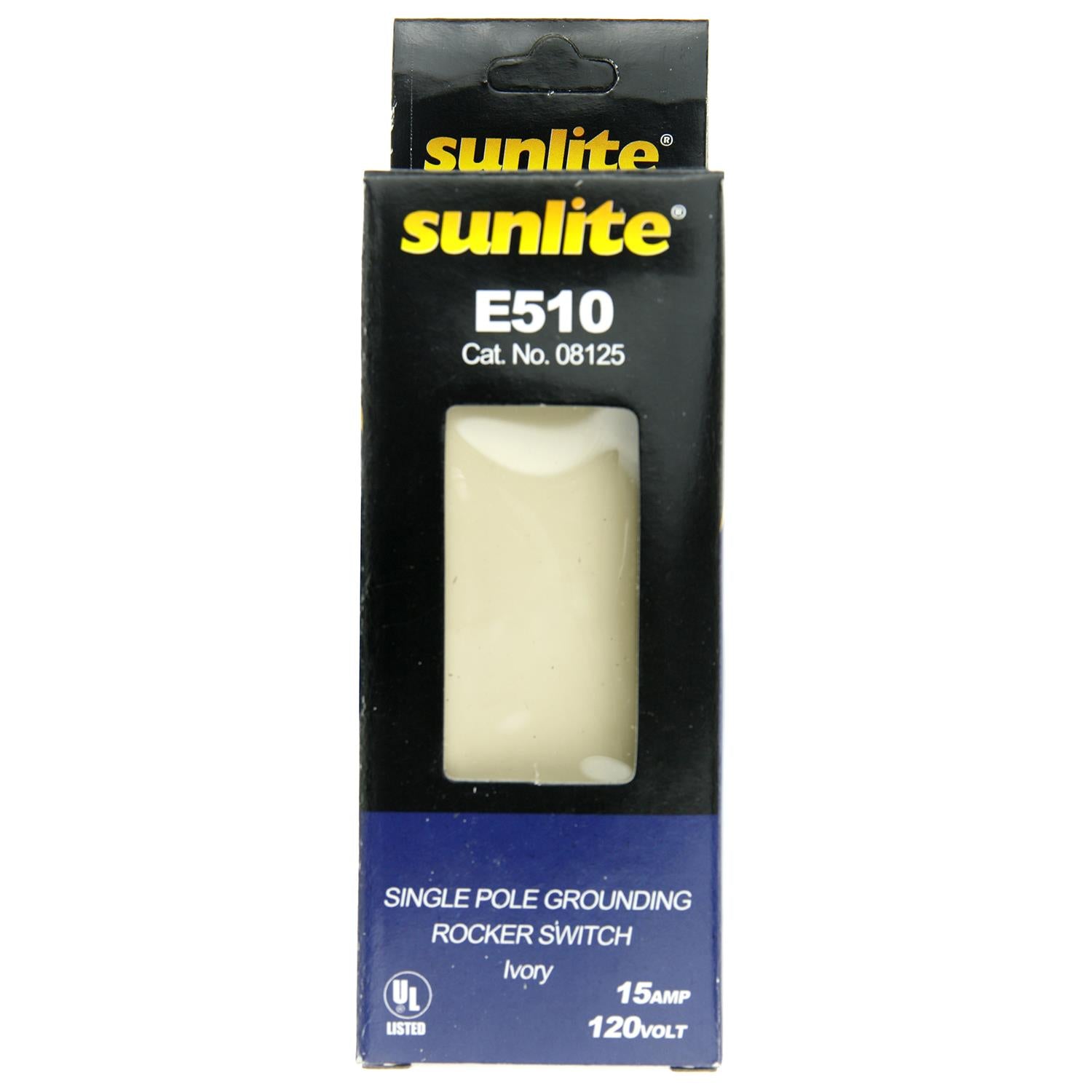 Sunlite E510 On/Off Grounded Rocker Switch, Ivory - Cheap-Us