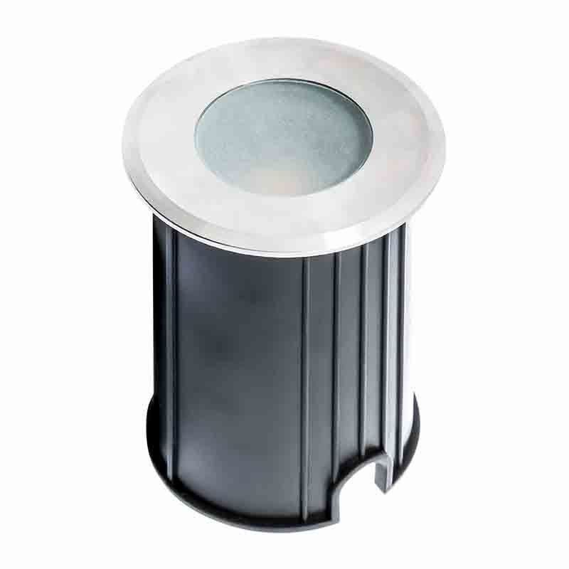 Westgate Stainless Steel In-Ground Light, 12V DC/AC, 3W COB, 290 Lumens, 45°, IP67, ETL, PC Sleeve, 3000K, Landscape Lighting , 3W, 290 Lumens, 3000K, Brushed Nickel  Finish - Cheap-Us