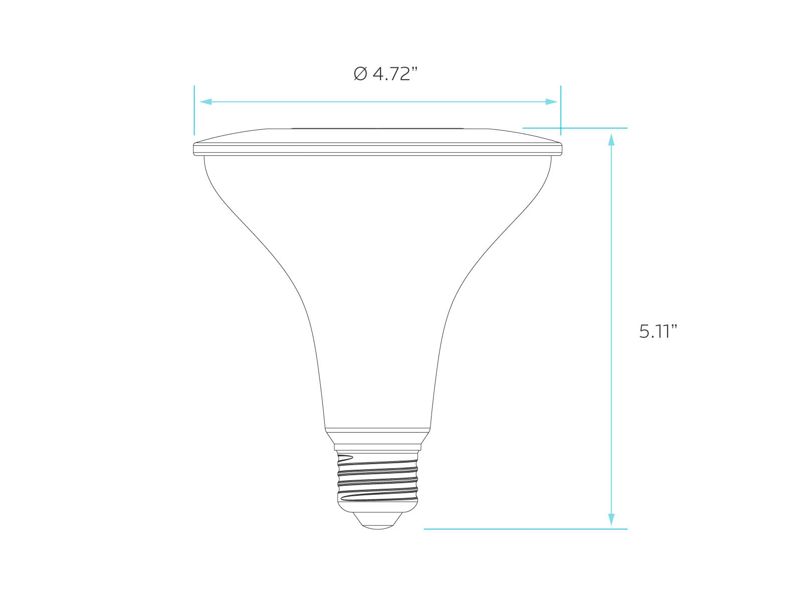 Luxrite LED PAR38 Spotlight Light Bulb, 15W, 1250 Lumens, 5000K - Bright White, 80 CRI, White Finish, Dimmable, Pack of 5 (LR31619) - Cheap-Us
