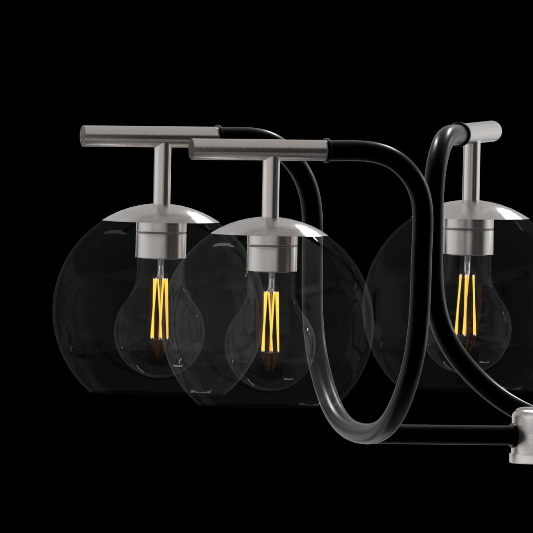 Rotondo Six Light Modern Chandelier Fixture with Glass Shades - Cheap-Us