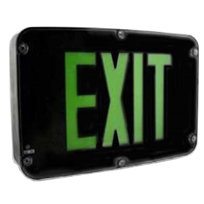 Westgate Nema 4X Rated LED Exit Sign, Double Face, Green Black, LED Exit & Emergency Lighting, 3.8W - Cheap-Us