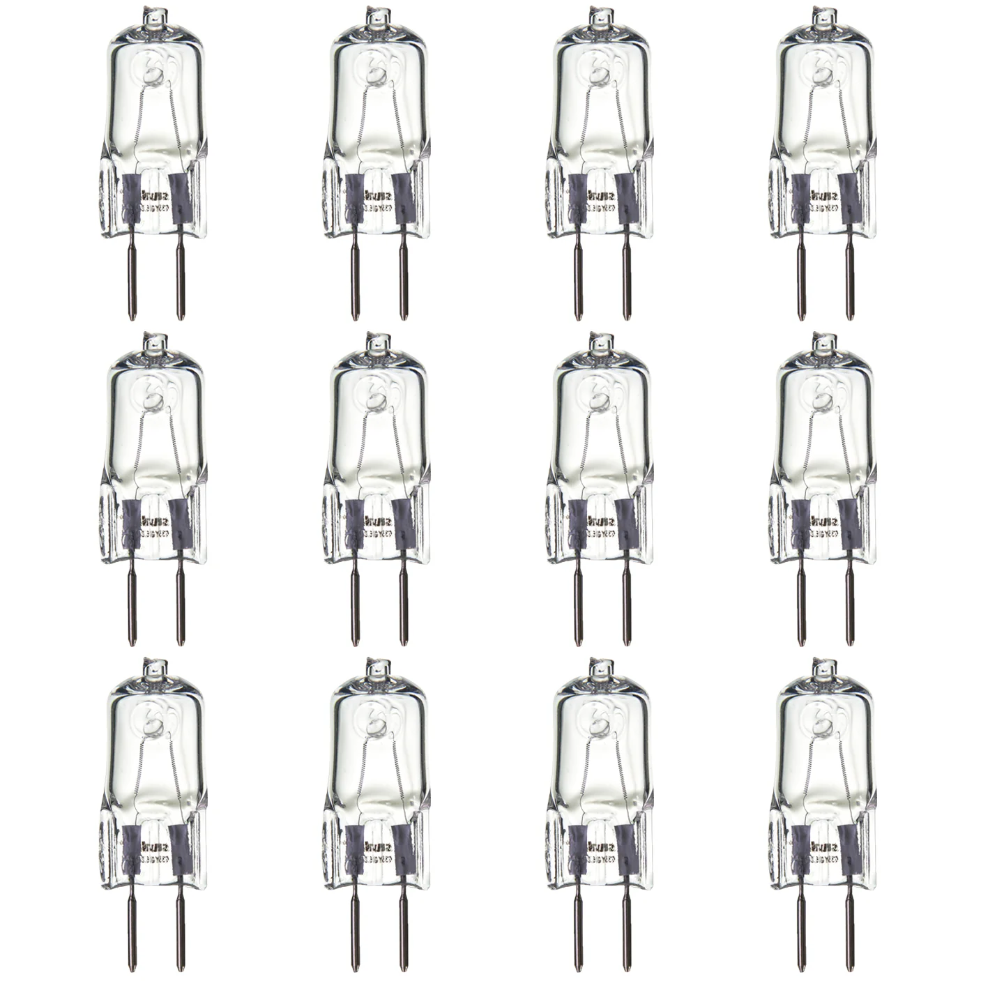 Sunlite 40621-SU Q35/GY6/120V Halogen 35-Watt Single Ended T3.5 Lght Bulb, 315 Lumen, 120 Volt, GY6.35 (Bi-Pin) Base, Clear, 2000 Hour Life Span, 3200K - Warm White 12 Pack - Cheap-Us