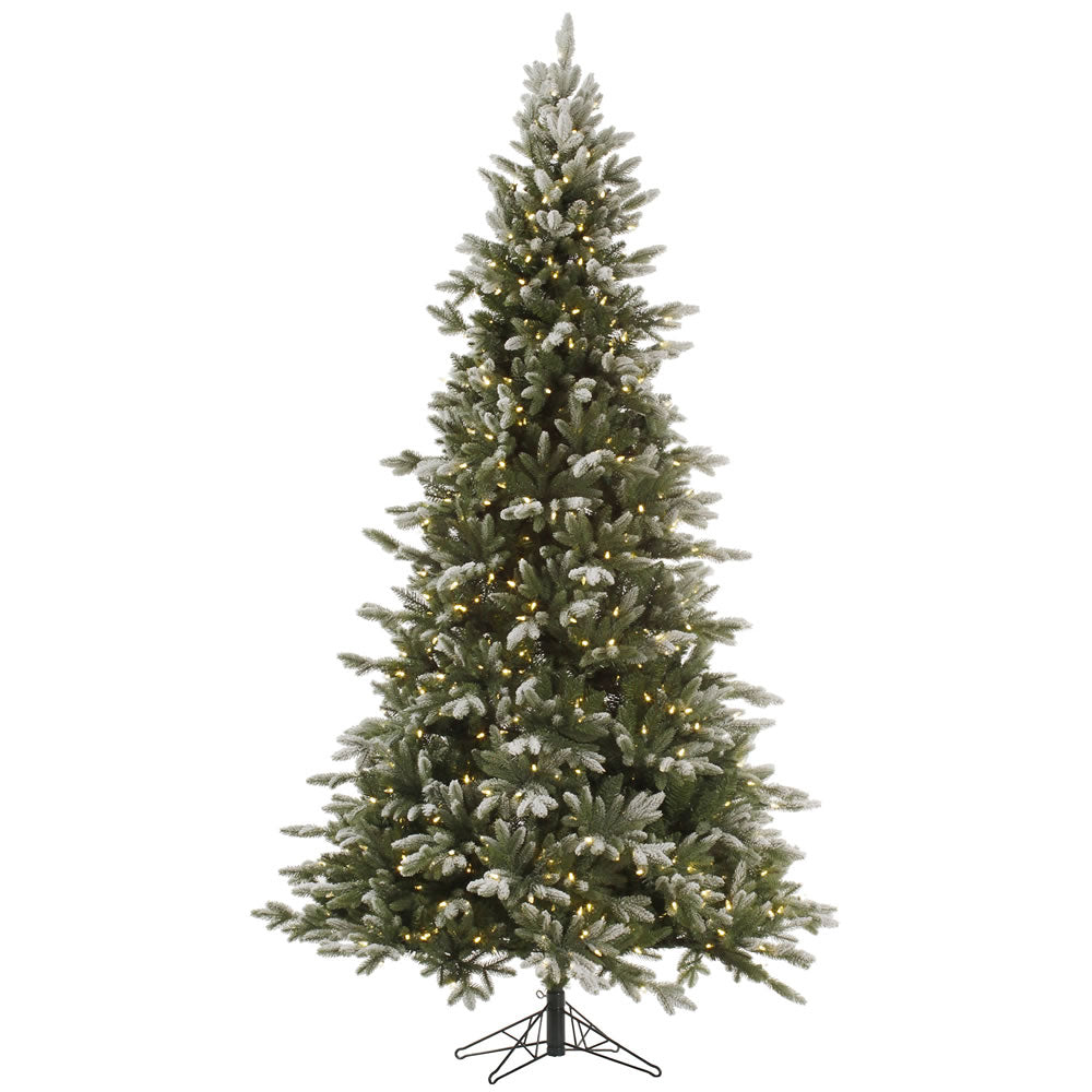 Vickerman 6.5' Frosted Balsam Fir Artificial Christmas Tree Clear Dura-Lit® Lights - Cheap-Us