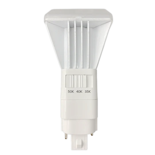 Luxrite LED Quad Style Vertical Bypass, 11W, 1450 Lumens, Color Selectable - 3500K/4000K/5000K, White Finish, 83 CRI, Dimmable, Pack of 3 (LR24567) - Cheap-Us