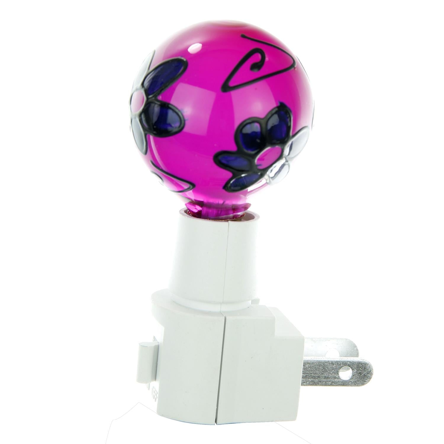 Sunlite E169 Colored Stained Glass Globe Decorative Night Light, Red - Cheap-Us