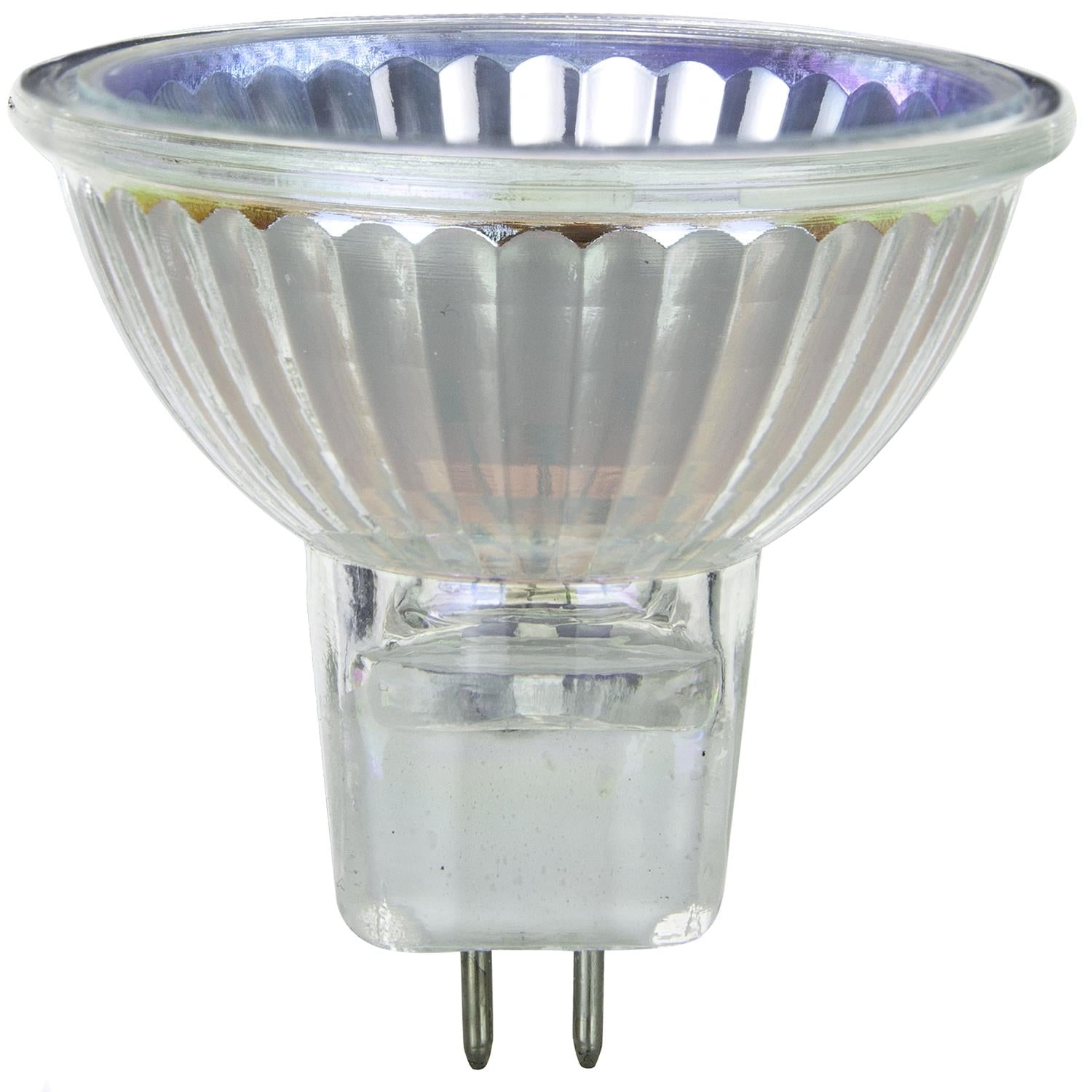 Sunlite 50 Watt, 38° Flood, MR16 Mini Reflector with Cover Guard, GU5.3 Bi-Pin Base - Cheap-Us