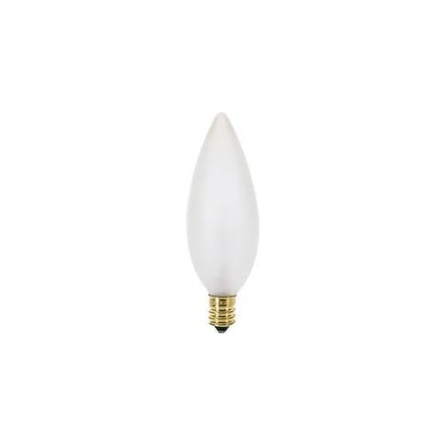Bulbrite 40CTF/E14 40 Watt Incandescent B10 Torpedo Chandelier Bulb, European Base, Frost - Cheap-Us