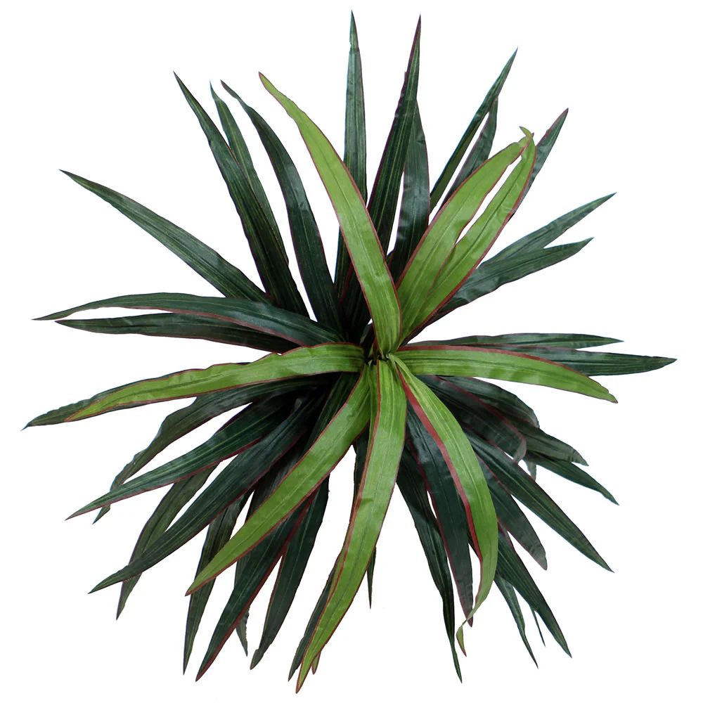 Vickerman 4' Artificial Marginata Extra Full Bush Black Plastic Pot. - Cheap-Us