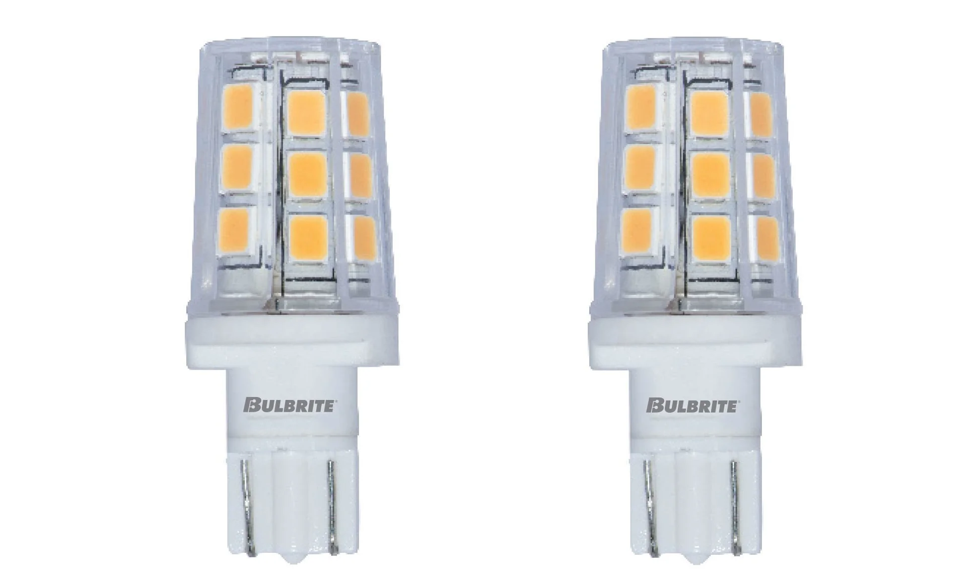 BULBRITE LED T3 WEDGE (WEDGE) 2.5W DIMMABLE LIGHT BULB 3000K/SOFT WHITE 15W INCANDESCENT EQUIVALENT 2PK (770583) - Cheap-Us