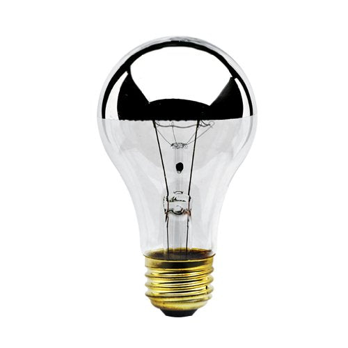 Bulbrite 60A19HM 60 Watt Dimmable Incandescent Half Chrome A19 Bulb, Medium Base - Cheap-Us
