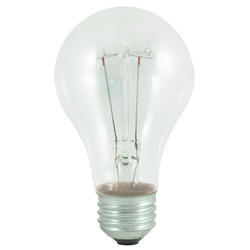 Bulbrite 25A/CL 25 Watt Incandescent A19, Medium Base, Clear, 2-Pack - Cheap-Us