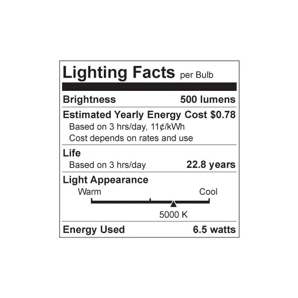 Luxrite LED MR16 Reflector Light Bulb, GU10 Base, 6.5W, 5000K - Bright White, 500 Lumens, 80 CRI, White Finish, Dimmable, Pack of 7 (LR21502) - Cheap-Us