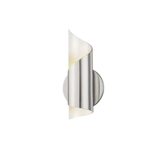 Sunlite 46059 Steel Swirl Decorative Wall Sconce Fixture, G9 Base Socket, 120 Volts, Polished Nickel, ETL Listed, For Residential & Commercial Use - Cheap-Us