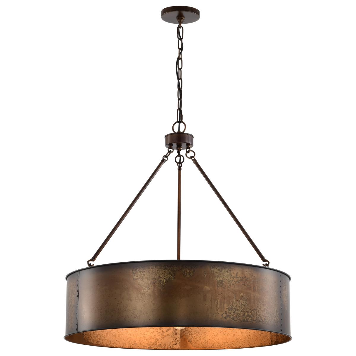 60-5895 KETTLE 5 LIGHT OVERSIZED PEND Kettle - 5 Light Oversized Pendant - Weathered Brass Finish - Cheap-Us