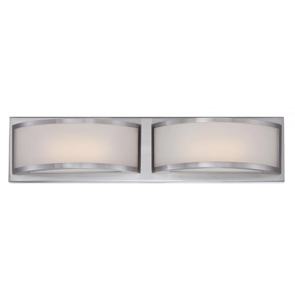 62-318 MERCER (2) LED VANITY Mercer - (2) LED Wall Sconce with Frosted Glass - Brushed Nickel Finish - Cheap-Us