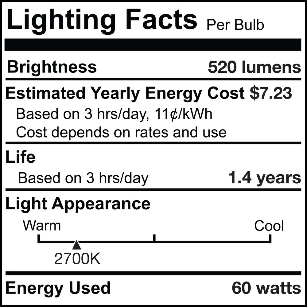 Bulbrite Pack of (6) 60 Watt Dimmable Half Chrome G40 Incandescent Light Bulbs with Medium (E26) Base, 2700K Warm White Light - Cheap-Us