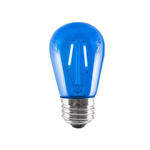 Bulbrite LED2S14/BLU/FIL 2-Watt LED S14 Sign Bulb, 10W Equivalent, Medium Base, Blue - Cheap-Us