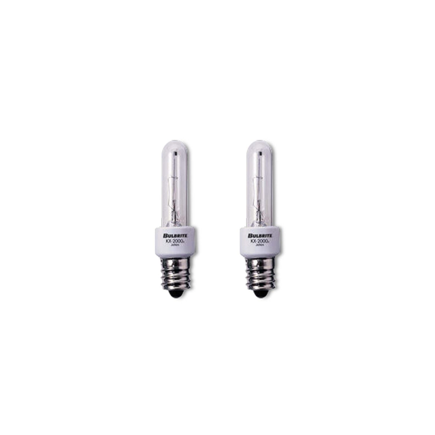 BULBRITE KRYPTON/XENON T3 CANDELABRA SCREW (E12) 20W DIMMABLE LIGHT BULB 2700K/WARM WHITE 2PK (473021) - Cheap-Us