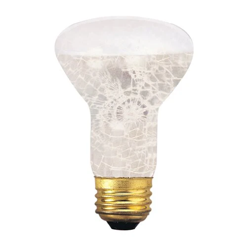 Bulbrite 50R20/TF 50 Watt Incandescent R20 Shatter Resistant Reflector, Medium Base, Tough Coat Frost - Cheap-Us
