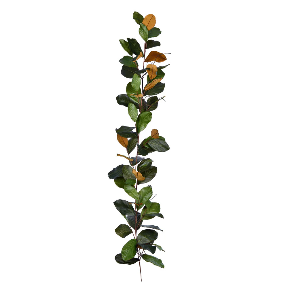 Vickerman 6' Artificial Green Magnolia Garland. - Cheap-Us