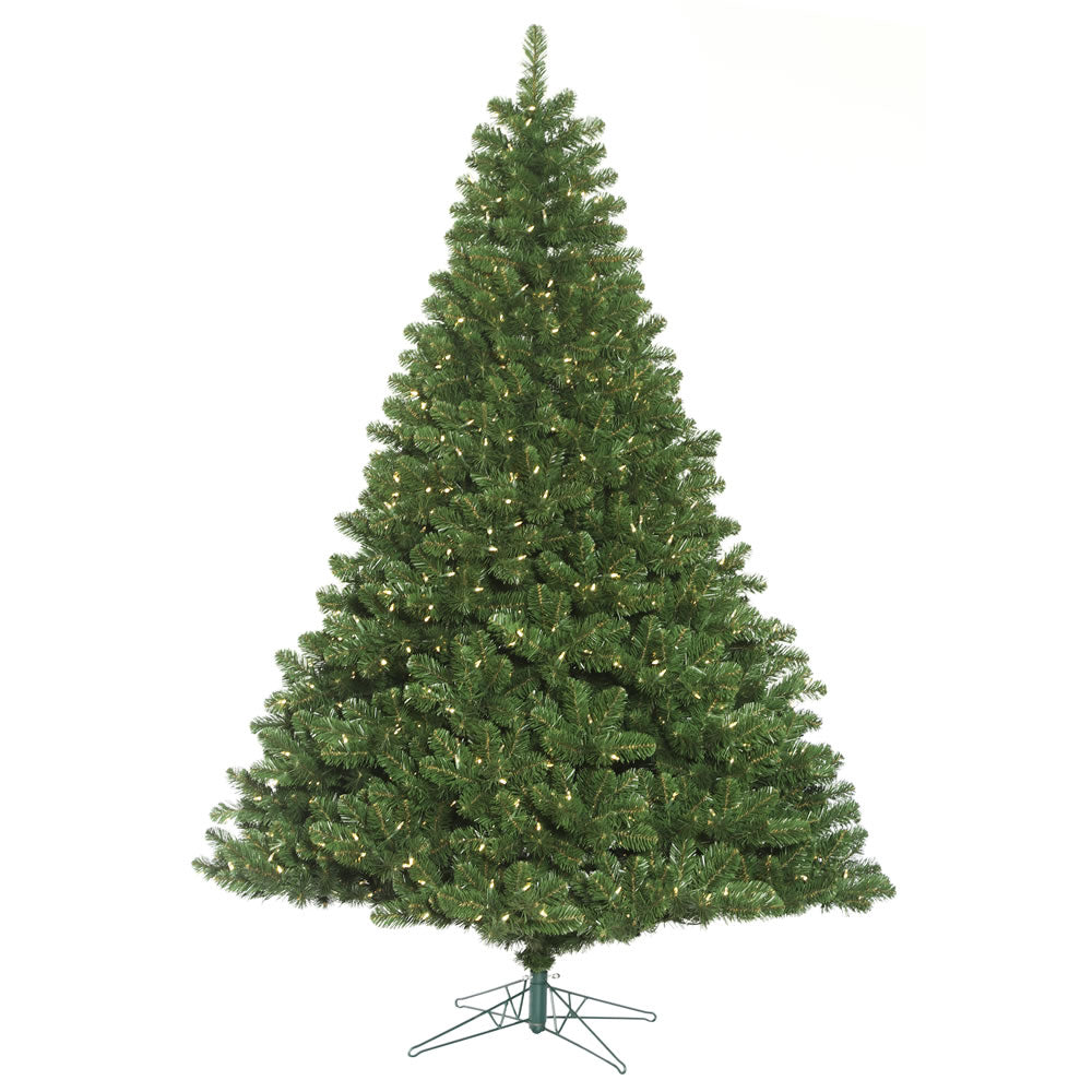 Vickerman 7.5' Oregon Fir Artificial Christmas Tree Wide Angle Single Mold Warm White LED Lights - Cheap-Us
