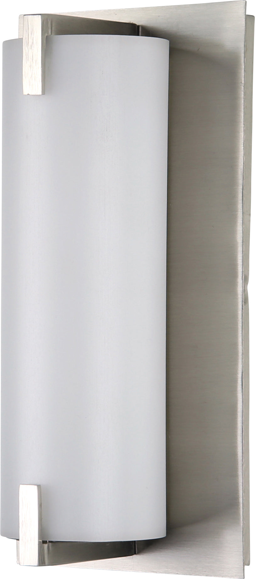 10-Inch LED Wall Cylinder Sconce, 12 Watts(75W=), 800 Lumens, Color Tunable 30K/40K/50K, Dimmable, ETL Listed, Brushed Nickel, Acrylic Diffuser, for Bathrooms, Hallways & Walls - Cheap-Us