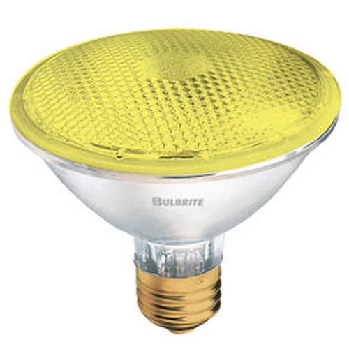 Bulbrite H75PAR30Y 75 Watt Dimmable Colored Light Halogen PAR30, Medium Base, Yellow - Cheap-Us