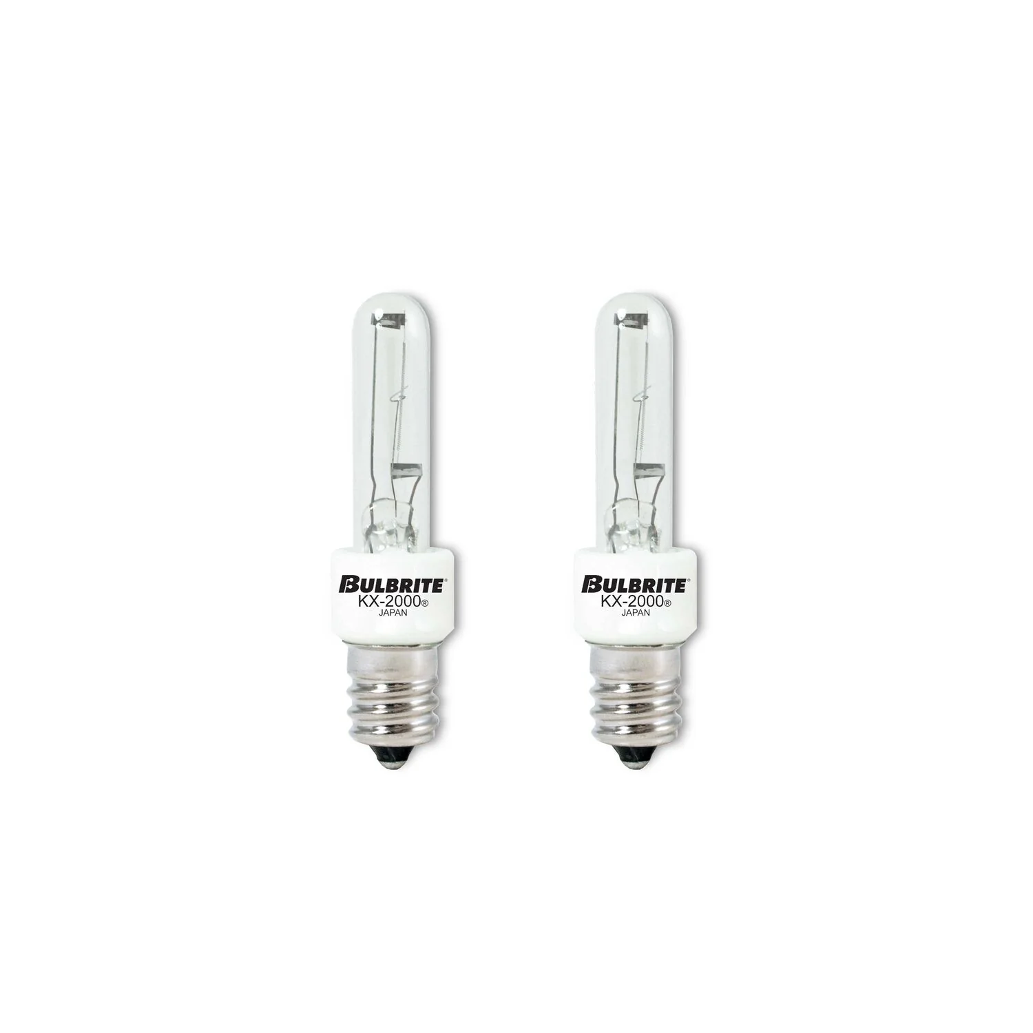BULBRITE KRYPTON/XENON T3 CANDELABRA SCREW (E12) 20W DIMMABLE LIGHT BULB 2700K/WARM WHITE 2PK (473020) - Cheap-Us