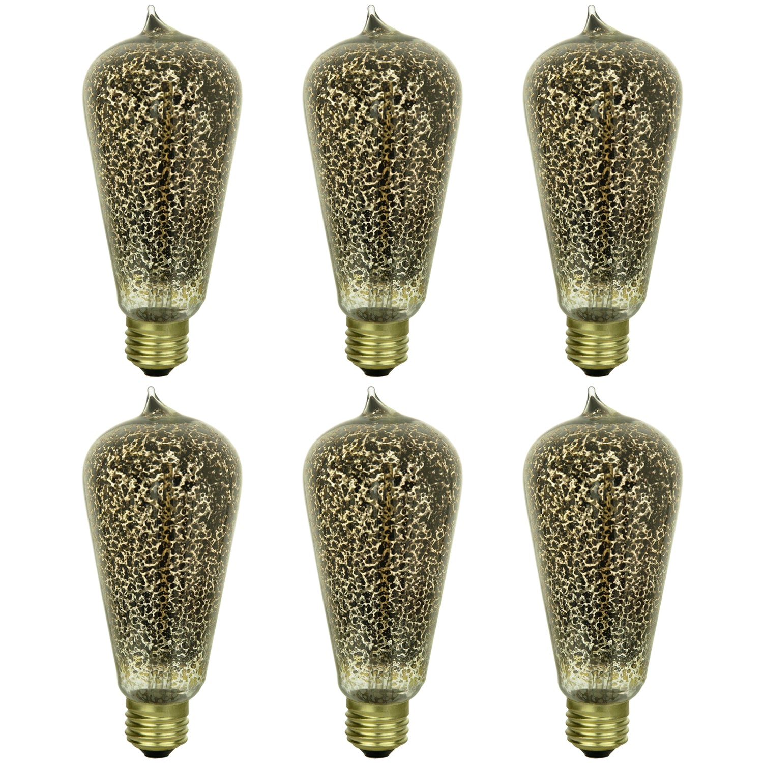 Sunlite 40 Watt Antique Edison S19, Medium Base, Golden Fleck - Cheap-Us
