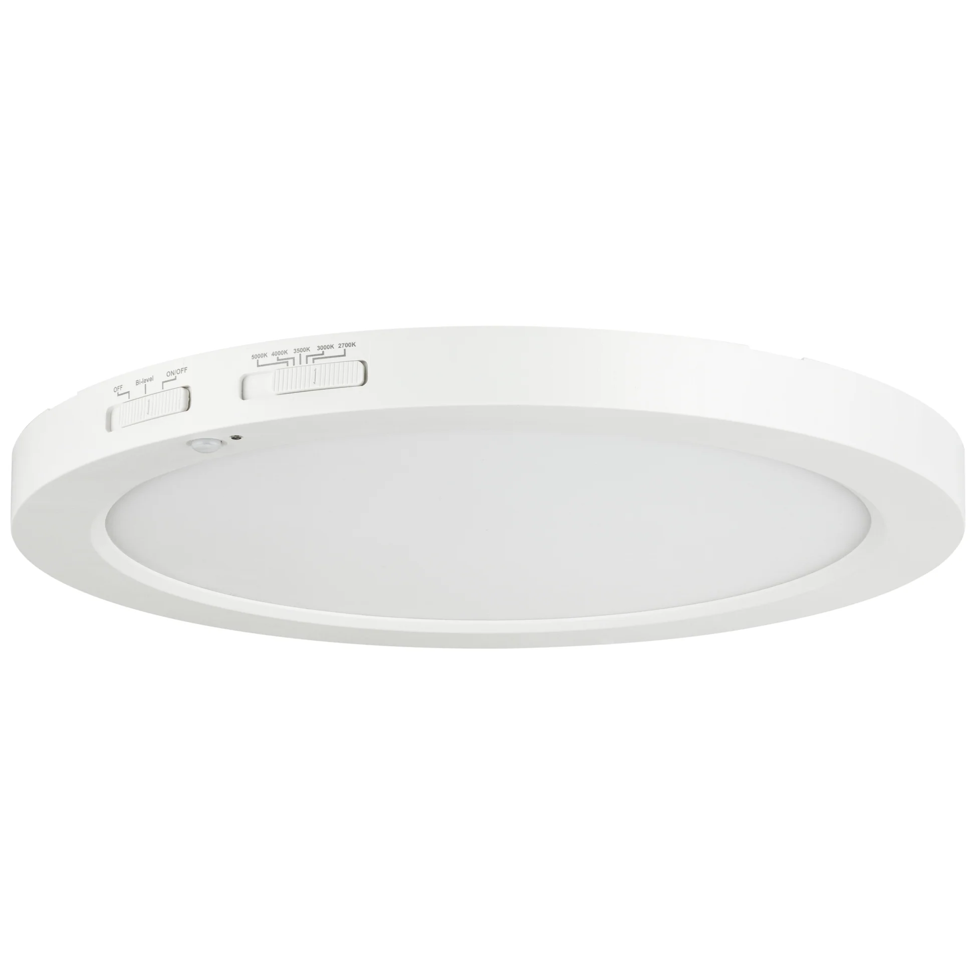 Sunlite 81329 12-Inch Round Mini Panel Motion Sensor Fixture, 18 Watts, 1400 Lumens, Color Tunable 27K/30K/35K/40K/50K, 90 CRI, Dimmable, ETL Listed, White, for Entryways, Hallways & Residential Use - Cheap-Us