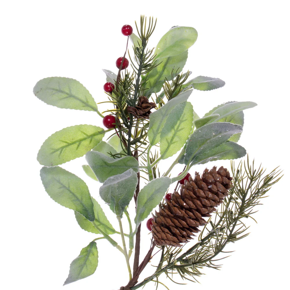 Vickerman 5' Green Artificial Leaf Garland. - Cheap-Us